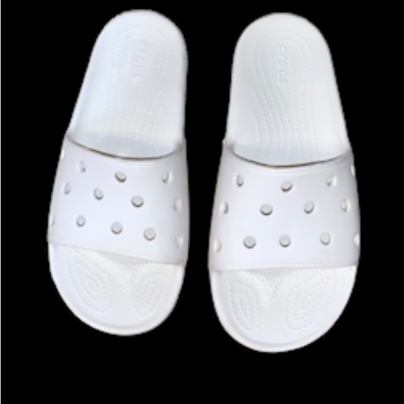 CROCS Ionic Comfort White slides unisex women’s sandals size 8 men’s size 6 - Picture 4 of 13